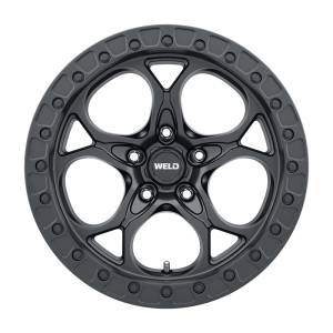 Weld - Weld Off-Road W108 17X9.0 Ledge 5X127 ET-12 BS4.50 Satin Black 71.5 - W10879075450 - Image 2