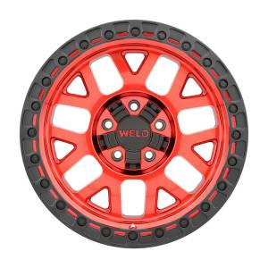 Weld - Weld Off-Road W133 17X9 Cinch 5X114.3 5X127 ET-12 BS4.50 Candy Red / Satin Black Ring 78.1 - W13379026450 - Image 2
