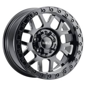 Weld - Weld Off-Road W902 17X10 Cinch Beadlock 5X127 5X139.7 ET-24 BS4.50 Gloss BLK MIL / BLK Ring 87.1 - W90270057450 - Image 1