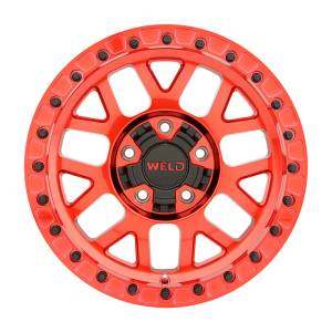 Weld - Weld Off-Road W905 17X9 Cinch Beadlock 6X135 6X139.7 ET-12 BS4.50 Candy Red / Red Ring 106.1 - W90579098450 - Image 2