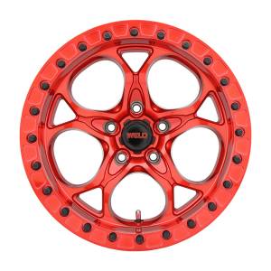 Weld - Weld Off-Road W906 17X10 Ledge Beadlock 5X127 ET-25 BS4.50 Candy Red / Red Ring 71.5 - W90670075450 - Image 2