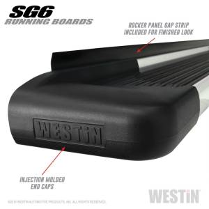 Westin - Westin SG6 Polished Aluminum Running Boards 79 in - 27-64730 - Image 4