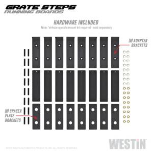 Westin - Westin Grate Steps Running Boards 90 in - Textured Black - 27-74745 - Image 13