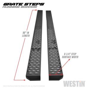 Westin - Westin Grate Steps Running Boards 90 in - Textured Black - 27-74745 - Image 15