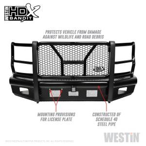 Westin - Westin/HDX Bandit 17-19 Ford F-250 / F-350 Front Bumper - Textured Black - 58-31125 - Image 15