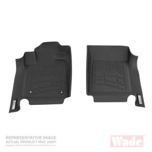 Westin - Westin 2008-2010 Ford Super Duty Reg/Super Cab/Crew Cab Wade Sure-Fit Floor Liners Front - Black - 72-110010 - Image 1