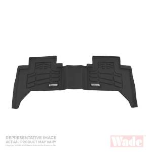 Westin - Westin 2011-2016 Ford Super Duty Crew Cab Wade Sure-Fit Floor Liners 2nd Row - Black - 72-112038 - Image 1