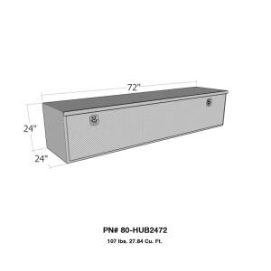 Westin - Westin/Brute HD Under Body 24in x 72in Drop Down Door - Aluminum - 80-HUB2472 - Image 1