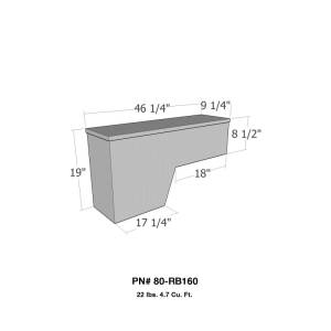 Westin - Westin/Brute Pork Chop Tool Box Driver Side 46in - Aluminum - 80-RB160 - Image 2