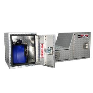 Westin - Westin/Brute V Shape Goose Neck 5th Wheel 57in Tailgate Box 1 Drawer/2 Swing Doors - Aluminum - 80-RB257D - Image 3