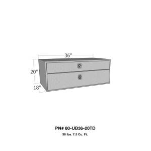 Westin - Westin/Brute UnderBody 36in x 20in w/ Top Drawer - Aluminum - 80-UB36-20TD - Image 3