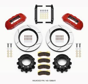 Wilwood - Wilwood TX6R Rear Kit 15.50in Red 2005-2012 Ford F250/F350 4WD - 140-13868-R - Image 1