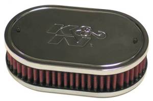 K&N Engineering - K&N Engineering Custom Oval Race Filter Red 7in O/S L x 4.5in O/S W x 2in H - 56-1030 - Image 1