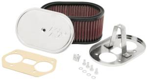K&N Engineering - K&N Engineering Custom Oval Red Race Filter 7in L x 4-1/2in W 3-1/4in H - 56-1170 - Image 1