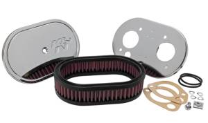 K&N Engineering - K&N Engineering Custom Racing Assembly Oval Red - 1.75in Filer Height - 56-1270 - Image 2