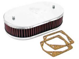 K&N Engineering - K&N Engineering Custom Racing Assembly Bolt On Oval 6-8 Air Filter 2.188in Height 5.125 ID 3.156in Flange - 56-9025 - Image 1