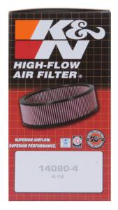 K&N Engineering - K&N Engineering Universal Custom Air Filter - Oval 1.375in Flange / 4.875in ID / 2.25in Overall Height - 56-9093 - Image 4