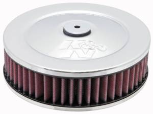K&N Engineering - K&N Engineering 2-5/8in Flange 7in Diameter 3in Height Round Air Filter Assembly w/ Vent - 60-1030 - Image 1