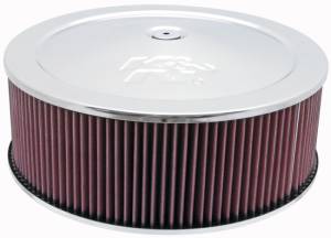K&N Engineering - K&N Engineering Round Air Filter Assembly 5.25in ID / 5in Height / 5.125in Neck Flange / 1 1/4in Drop Base - 60-1300 - Image 1