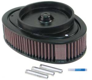 K&N Engineering - K&N Engineering Universal Custom Air Filter - Oval - Red - 8.813 L x 6.188in W x 2.25in H - RT-3910 - Image 1