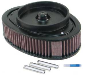 K&N Engineering - K&N Engineering Universal Custom Air Filter - Oval - Red - 8.813 L x 6.188in W x 2.25in H - RT-3910 - Image 2