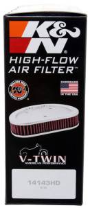K&N Engineering - K&N Engineering Universal Custom Air Filter - Oval - Red - 8.813 L x 6.188in W x 2.25in H - RT-3910 - Image 5