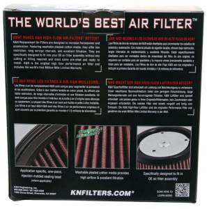 K&N Engineering - K&N Engineering Universal Custom Air Filter - Oval - Red - 8.813 L x 6.188in W x 2.25in H - RT-3910 - Image 8