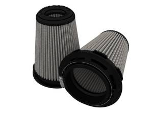 aFe - aFe MagnumFLOW Pro DRY S Air Filter 3-1/2in F x 5in B x 3-1/2in T x 6in H (Pair) - 20-91202DM - Image 1