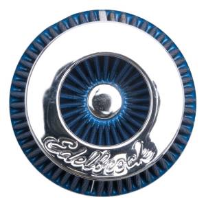 Edelbrock - Edelbrock Air Filter Pro-Flo Series Conical 3 7In Tall Blue/Chrome - 43613 - Image 4