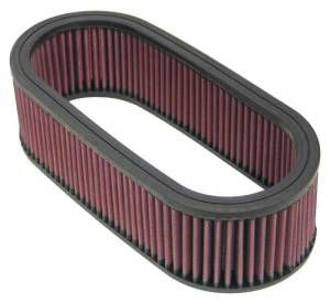 K&N Engineering - K&N Engineering Universal Oval Air Filter 12in Length x 5-1/4in Width x 3-1/4in Height - E-3671 - Image 1