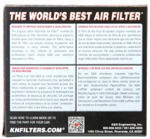 K&N Engineering - K&N Engineering Universal Clamp-On Air Filter 1 7/8 in FLG / 3in B / 2in T / 3in H - RC-1090 - Image 7