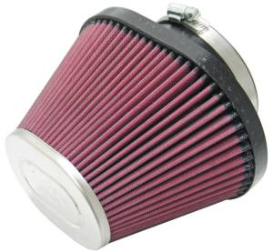 K&N Engineering - K&N Engineering Universal Chrome Filter-Oval Tapered 4in Flg ID x 5.375in Base O/S W x 3.313in Top O/S W - RC-1680 - Image 1