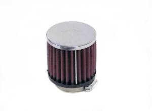 K&N Engineering - K&N Engineering Universal Chrome Filter-Round Straight 2.125in Flg ID x 3in OD x 3in H - RC-1910 - Image 1