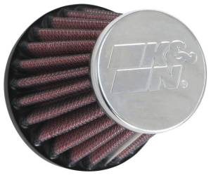 K&N Engineering - K&N Engineering Universal Round Tapered Chrome Filter 1.563in Flange ID x 3in Base OD x 2in Top OD x 3in H - RC-2310 - Image 4