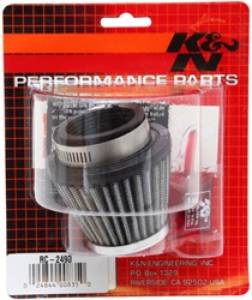 K&N Engineering - K&N Engineering Universal Chrome Filter - Round Tapered - 3in Base OD x 2in Top OD x 2.375in H - RC-2490 - Image 3