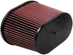 K&N Engineering Universal Air Filter - Oval Straight - 3.688in Flange ID x 10.25in Base O/S Length x 7.875in H - RC-5178