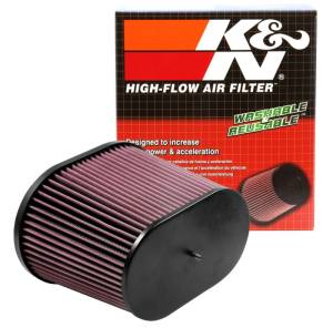 K&N Engineering - K&N Engineering Universal Air Filter - Oval Straight - 3.688in Flange ID x 10.25in Base O/S Length x 7.875in H - RC-5178 - Image 3