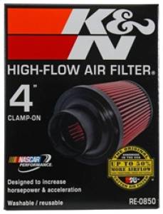 K&N Engineering - K&N Engineering Universal Air Filter (4in. Flange / 6in. Base OD / 4-5/8in. Top OD / 6in. Height) - RE-0850 - Image 6