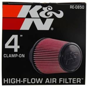 K&N Engineering - K&N Engineering Universal Air Filter (4in. Flange / 6in. Base OD / 4-5/8in. Top OD / 6in. Height) - RE-0850 - Image 8