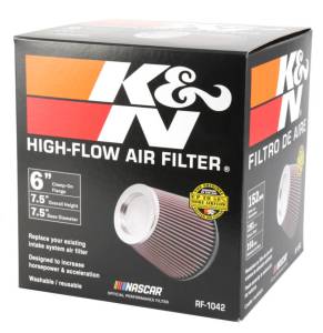 K&N Engineering - K&N Engineering Round Tapered Universal Air Filter 6in Flange ID x 7.5in Base OD x 5in Top OD x 6.5in Height - RF-1042 - Image 10