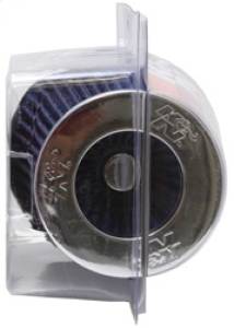 K&N Engineering - K&N Engineering Universal Air Filter Chrome Round Tapered Blue - 4in Flange ID x 1.125in Flange Length x 5.5in H - RG-1001BL - Image 3