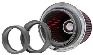 K&N Engineering - K&N Engineering Universal Air Filter Chrome Round Tapered Red - 4in Flange ID x 1.125in Flange Length x 5.5in H - RG-1001RD - Image 14