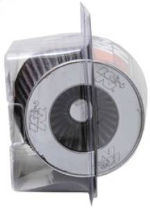 K&N Engineering - K&N Engineering Universal Filter Chrome Round Tapered White - 4in Flange ID x 1.125in Flange Length x 5.5in H - RG-1001WT - Image 3