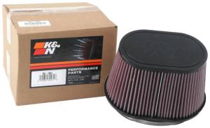 K&N Engineering - K&N Engineering Universal Rubber Filter 6.25in x 4in Oval FLG / 7.375in x 5.5in Base / 6.25in x 4in Top / 5in H - RU-1001 - Image 3