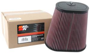 K&N Engineering - K&N Engineering Universal Clamp-On Air Filter 3-1/8in Dual FLG 8-7/8in X 5-3/16 B 6-1/4in X 4IN T, 9inH W/STUD - RU-1012 - Image 3