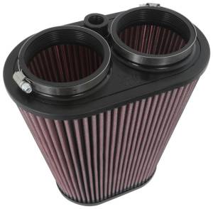 K&N Engineering - K&N Engineering Universal Clamp-On Air Filter 3-1/8in Dual FLG 8-7/8in X 5-3/16 B 6-1/4in X 4IN T, 9inH W/STUD - RU-1012 - Image 4