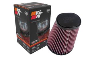 K&N Engineering - K&N Engineering Universal Round Clamp-On Air Filter 4-1/2in FLG, 5-7/8in B, 3-1/4in X 4-1/2in T, 8in H - RU-1021 - Image 3