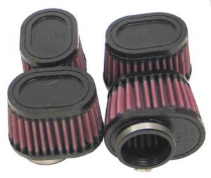 K&N Engineering - K&N Engineering Filter Universal Rubber Filter Oval Tapered 4in Base O/S L x 3.5in Top O/S L x 2.75in H - RU-1824 - Image 1