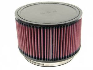 K&N Engineering - K&N Engineering Filter Universal Rubber Round Filter 6in ID Flange 7.5in OD 4.5in H - RU-1850 - Image 1