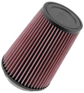 K&N Engineering - K&N Engineering Universal Rubber Filter Round Tprd 3.313in Flange ID x 4.75in Base OD x 3.5in Top OD x 6.5in H - RU-2710 - Image 1